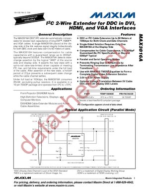 MAX3816ACUE+ datasheet  